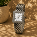 Diamond Silver Watch