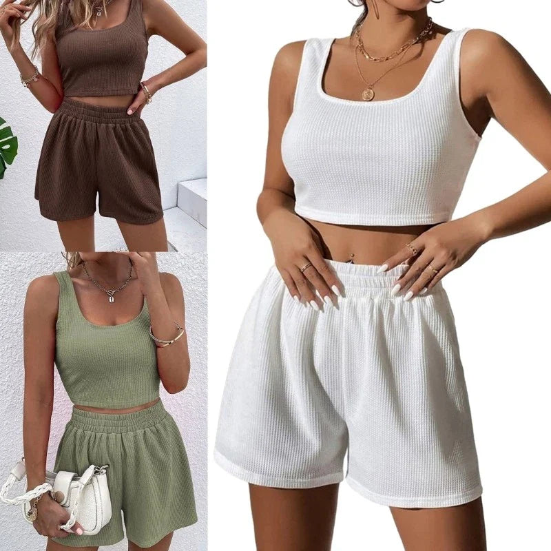 Ribbed Shorts Set