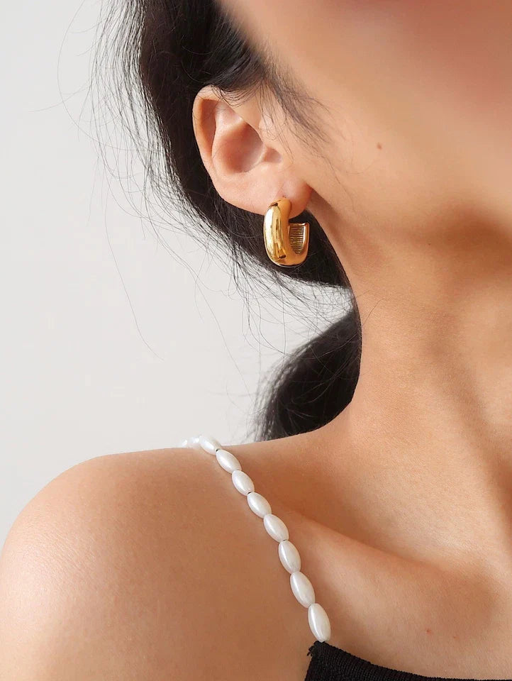 Chunky Hoop Earrings
